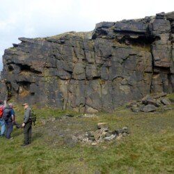 2021 - Pule Hill and Butterly Cutting. Cross-bedding in the Midgely Grit at Pule Hill Quarry